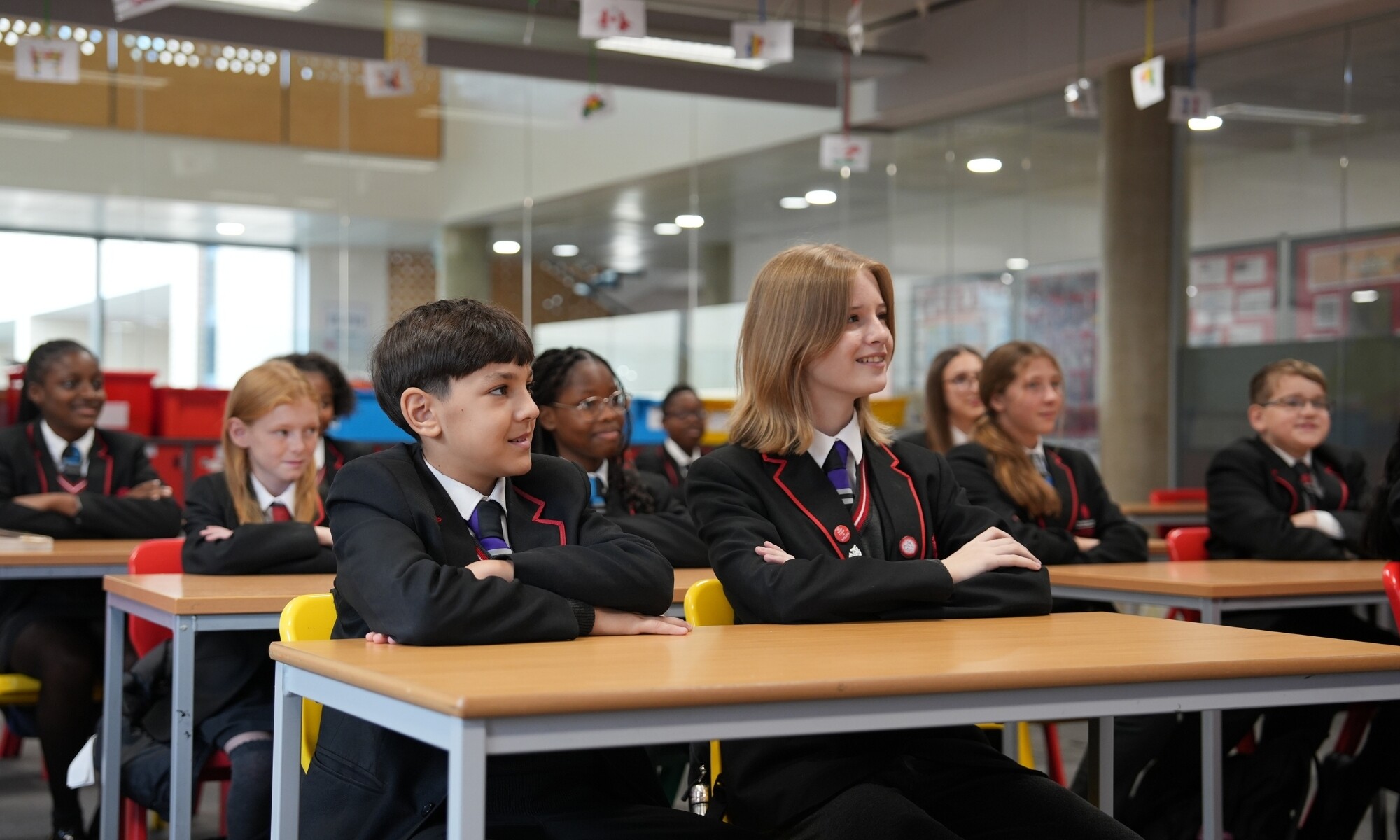 Students sitting at desk